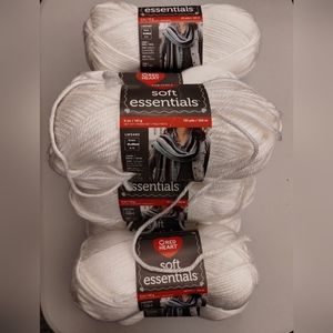 10 Brand New Soft Essentials Red Heart Yarn Pack